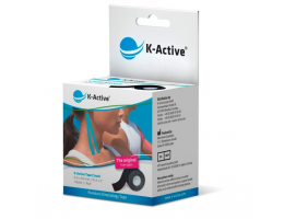 Kinesiology Adhesive Tape K-Active Classic 5 cm x 5 m (black)
