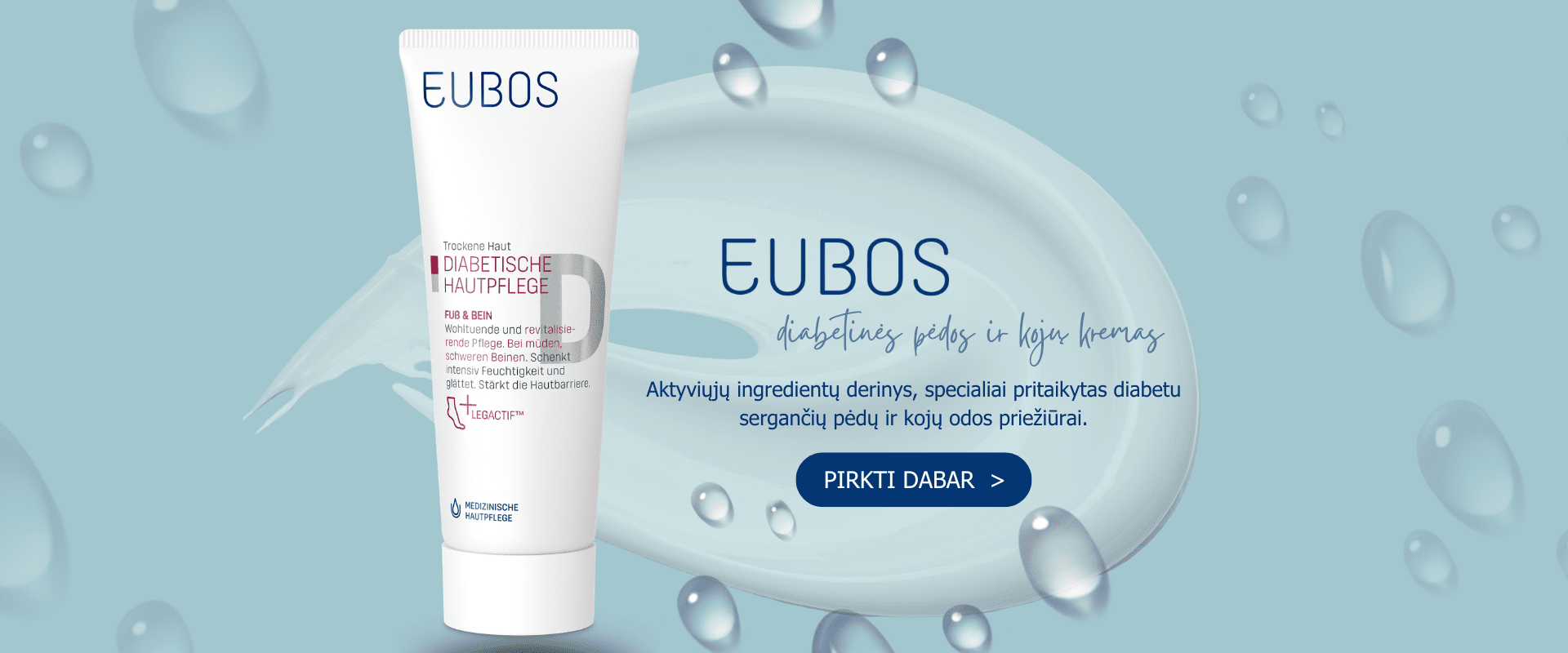 Eubos diabetinis pėdų kremas