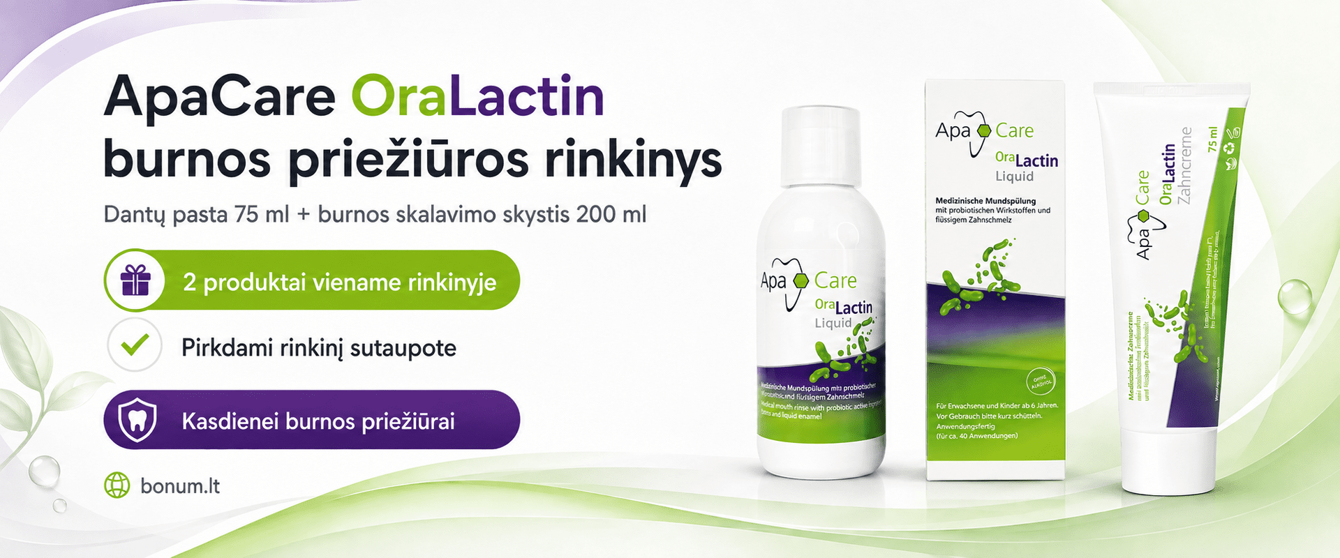 OraLactin burnos priežiūros rinkinys