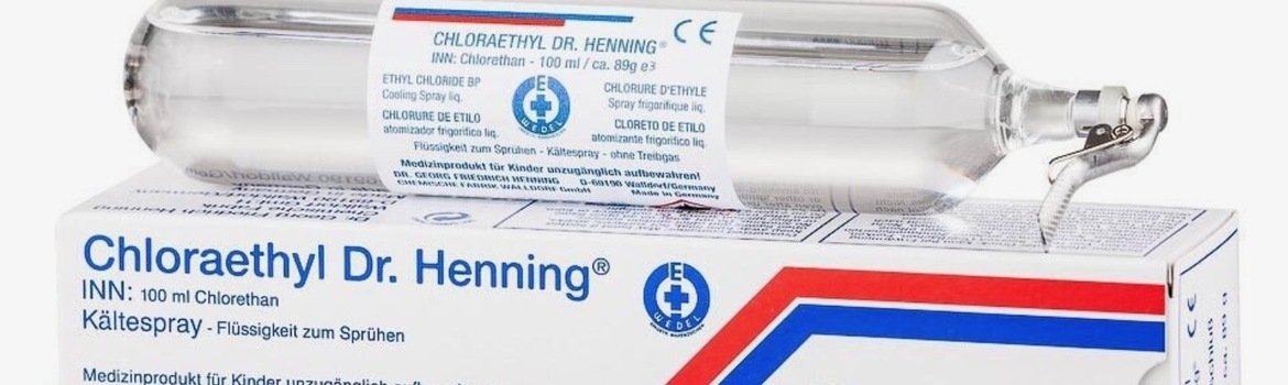 Chloraethyl Dr. Henning  panaudojimas medicinoje ir sporte