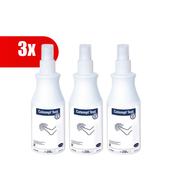3 VNT. CUTASEPT Feet purškiklis nuo pėdų grybelio, 250 ml