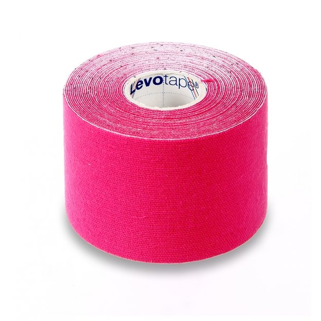 LEVOTAPE 5 cm x 5 m kinezioteipas, rožinės spalvos