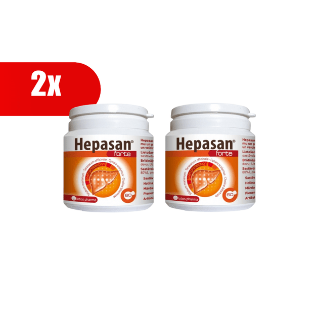 2 VNT. HEPASAN Forte kapsulės (30 dienos dozių)