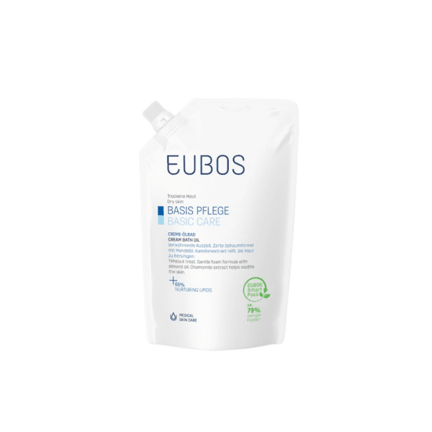 EUBOS Basic Care Cream Bath Oil vonios aliejus, 400 ml