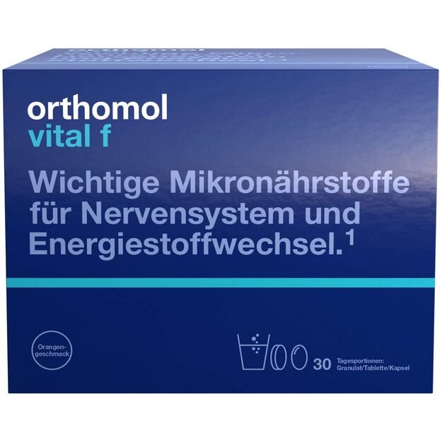 ORTHOMOL Vital F milteliai moterims (30 dienos dozių)
