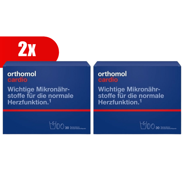 2 VNT. ORTHOMOL Cardio (30 dienos dozių)