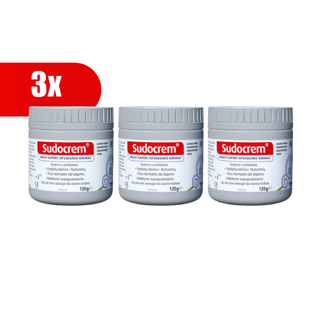 3 VNT. SUDOCREM raminantis ir apsauginis kremas, 125 g