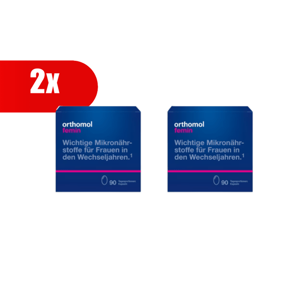 2 VNT. ORTHOMOL Femin (90 dienos dozių)