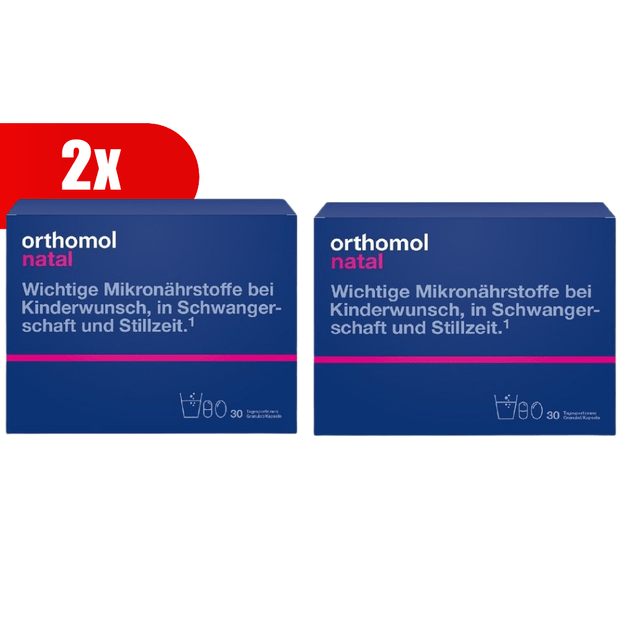 2 VNT. ORTHOMOL Natal (30 dienos dozių)
