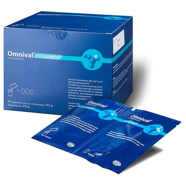 OMNIVAL vital orthomolekular 2OH (30 dienos dozių)