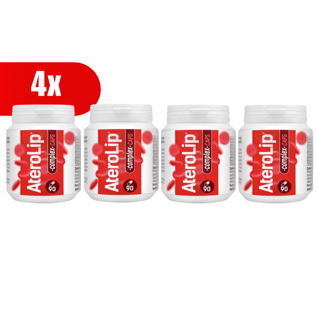 4 VNT. ATEROLIP Complex (90 dienos dozių)