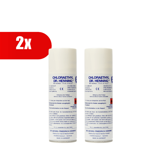 2 VNT. CHLORAETHYL DR. HENNING purškiamas šaldiklis, 175 ml 
