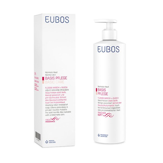 EUBOS Basic Skin Care Red švelnus prausiklis, 400 ml