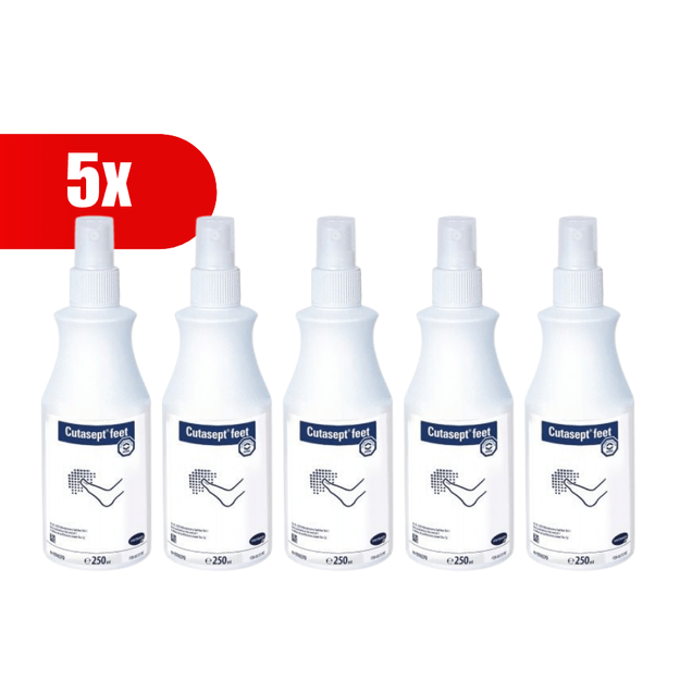 5 VNT. CUTASEPT Feet purškiklis nuo pėdų grybelio, 250 ml
