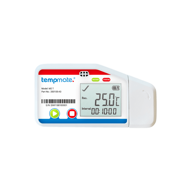 TEMPMATE M2T USB daugkartinis temperatūros registratorius (logeris)