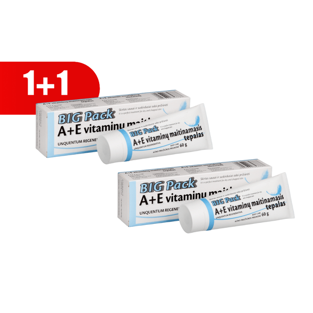 1+1 BIG PACK A+E vitaminų tepalas, 60 g
