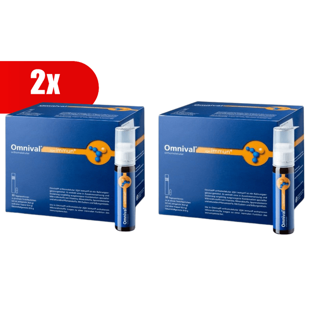 2 VNT. OMNIVAL immun orthomolekular 2OH skystis,kaps. (30 dienos dozių)