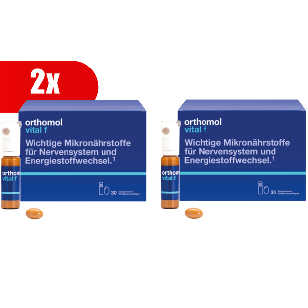2 VNT. ORTHOMOL Vital F drink moterims (30 dienos dozių)