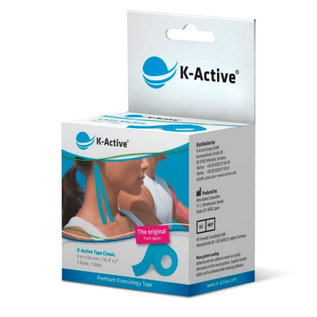 Kinesiology Adhesive Tape K-Active Classic 5 cm x 5 m (blue)