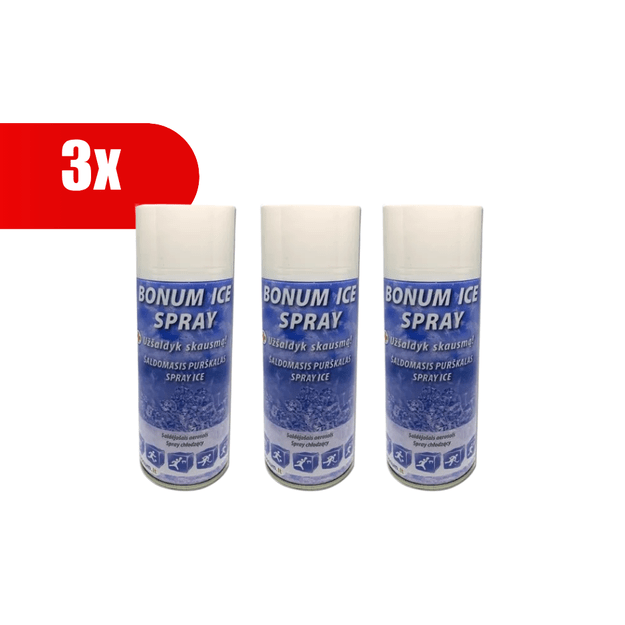 3 VNT. BONUM ICE purškiamas šaldiklis, 400 ml