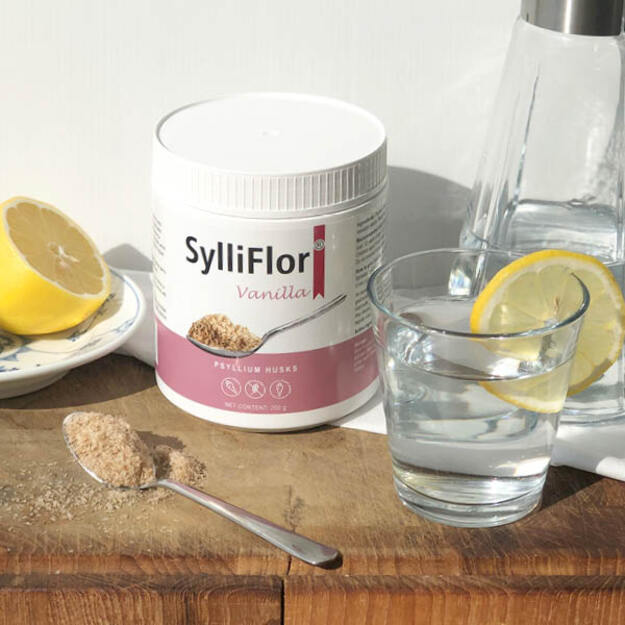 SYLLIFLOR gysločių luobelių skaidulos vanilės skonio 1