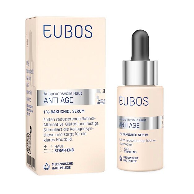 EUBOS 1% Bakuchiol veido serumas nuo raukšlių, 30 ml