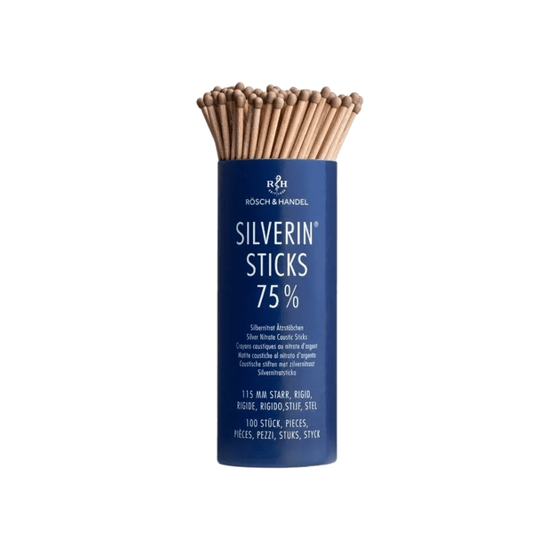 SILVERIN® Sticks 75% su sidabro nitratu karpų priežiūrai, 100 vnt.