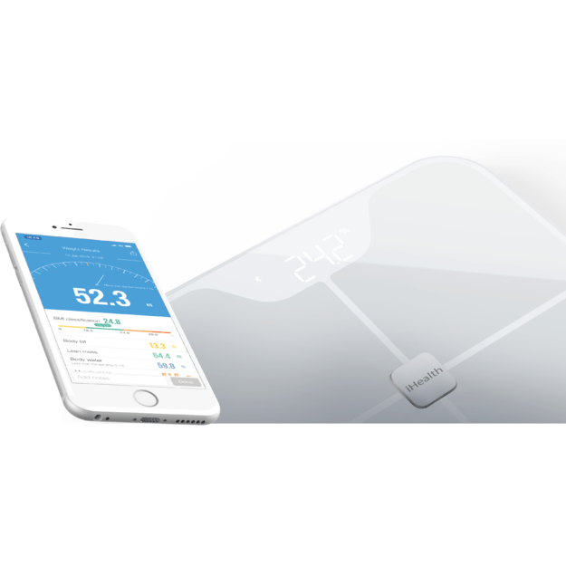 Bluetooth kūno svarstyklės „iHealth Fit“ smart scale