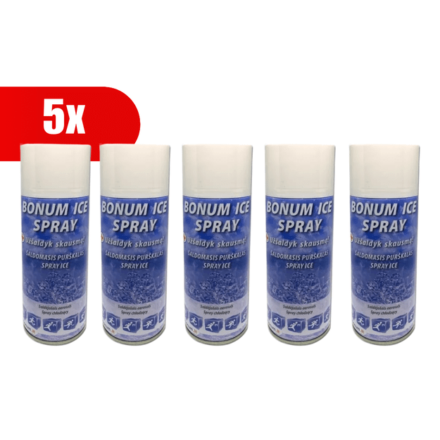 5 VNT. BONUM ICE purškiamas šaldiklis, 400 ml