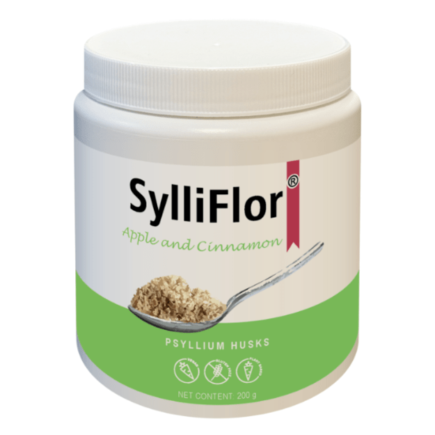 SYLLIFLOR gysločių luobelių skaidulos obuolių ir cinamono skonio