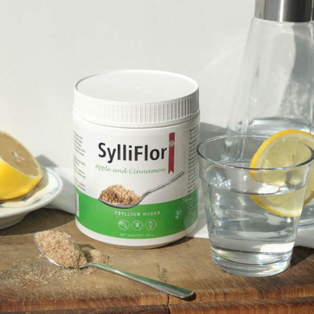 SYLLIFLOR gysločių luobelių skaidulos obuolių ir cinamono skonio 1