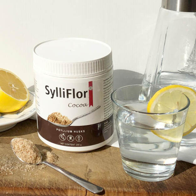 SYLLIFLOR gysločių luobelių skaidulos kakavos skonio 1