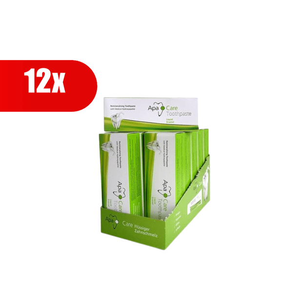 12 VNT. APACARE remineralizuojanti dantų pasta – pažangi emalio apsauga iš Vokietijos