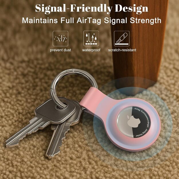 APPLE AIRTAG raktų pakabuko dėklas 4