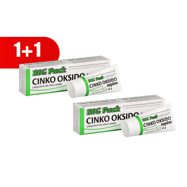 1+1 BIG PACK cinko tepalas, 40 g