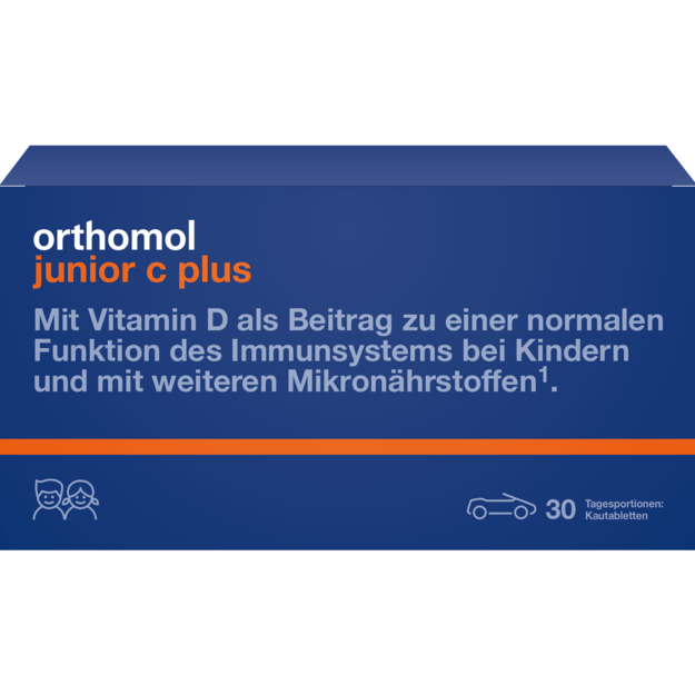 ORTHOMOL Junior C plus miško uogų skonio (30 dienos dozių)