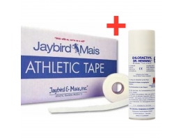 Jaybird &amp; Mais non-elastic sports  tape Pro-white 3.8 cm -13.7m + Dr. Henning (GIFT)